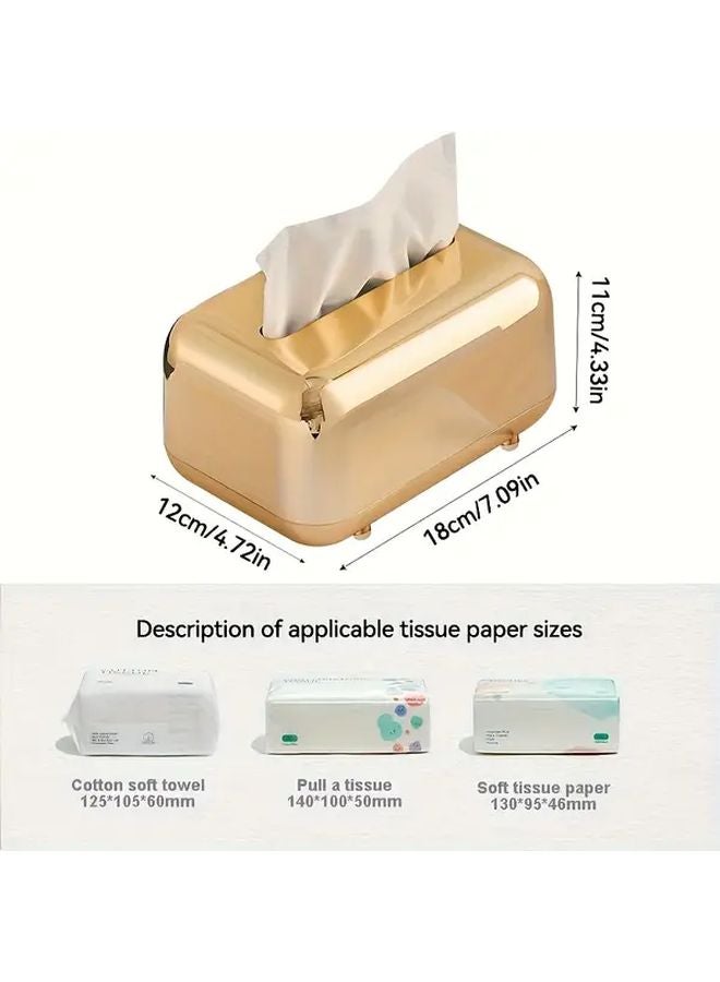 حامل علبة المناديل على شكل خبز ذهبي قديم، منظف الحمام، منظف التخزين - Image 3